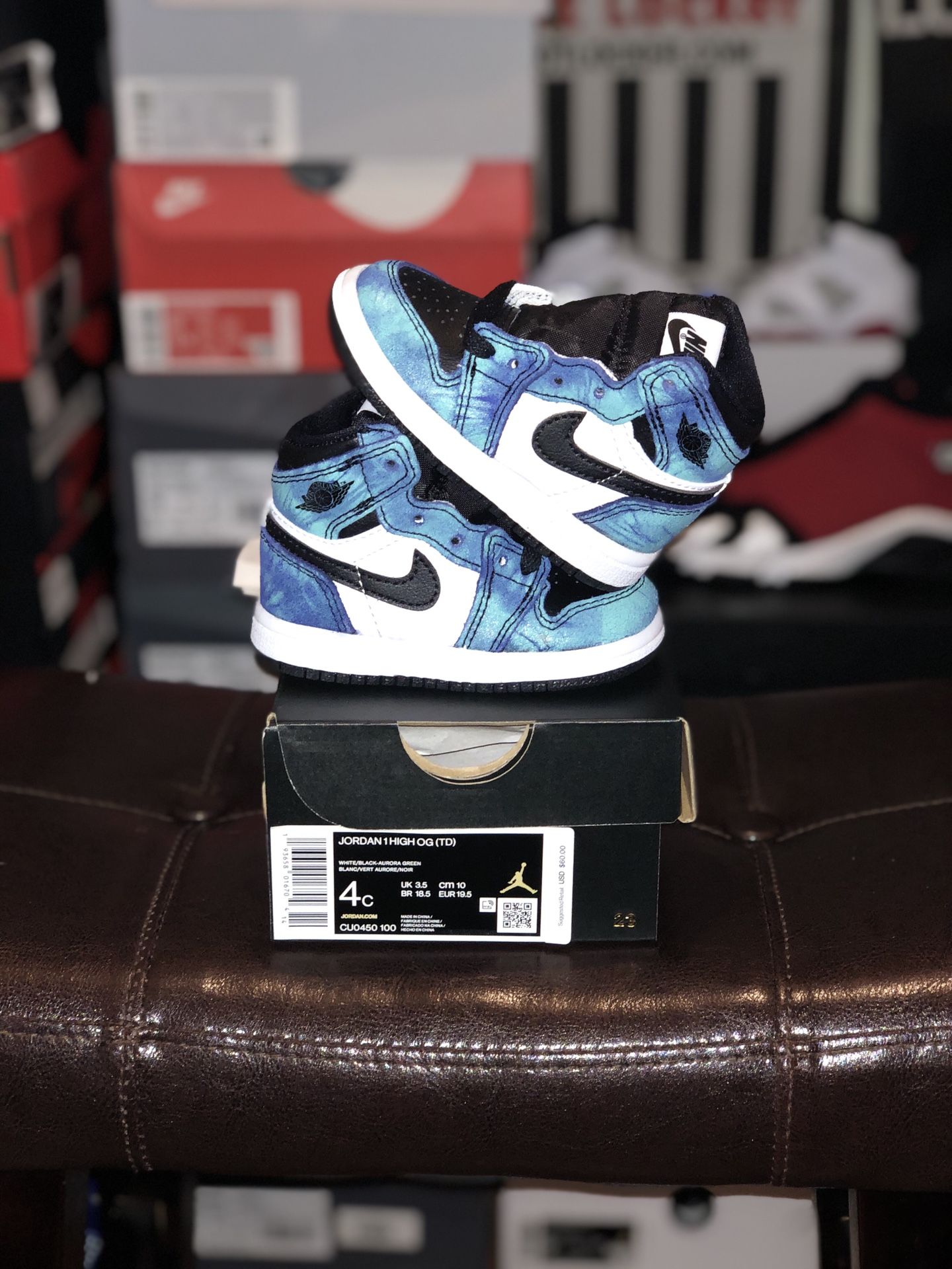 Jordan 1 tie dye TD size 4c