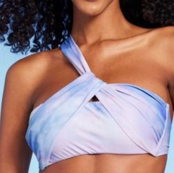 Multi color bikini top with tags