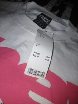 White Graphic T-Shirt Size Medium