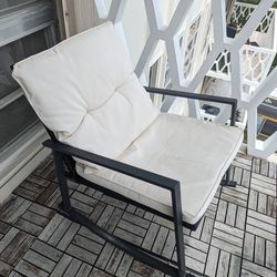 Cream Off White Lounge Rocking Chair 