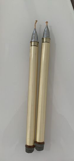 Artistic Churchware Pair Of Tube Spring Loaded Candles. 12”