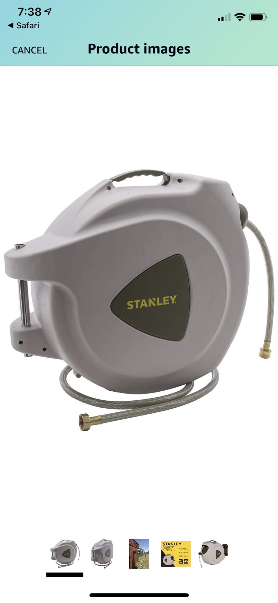 Stanley 65” retractable hose