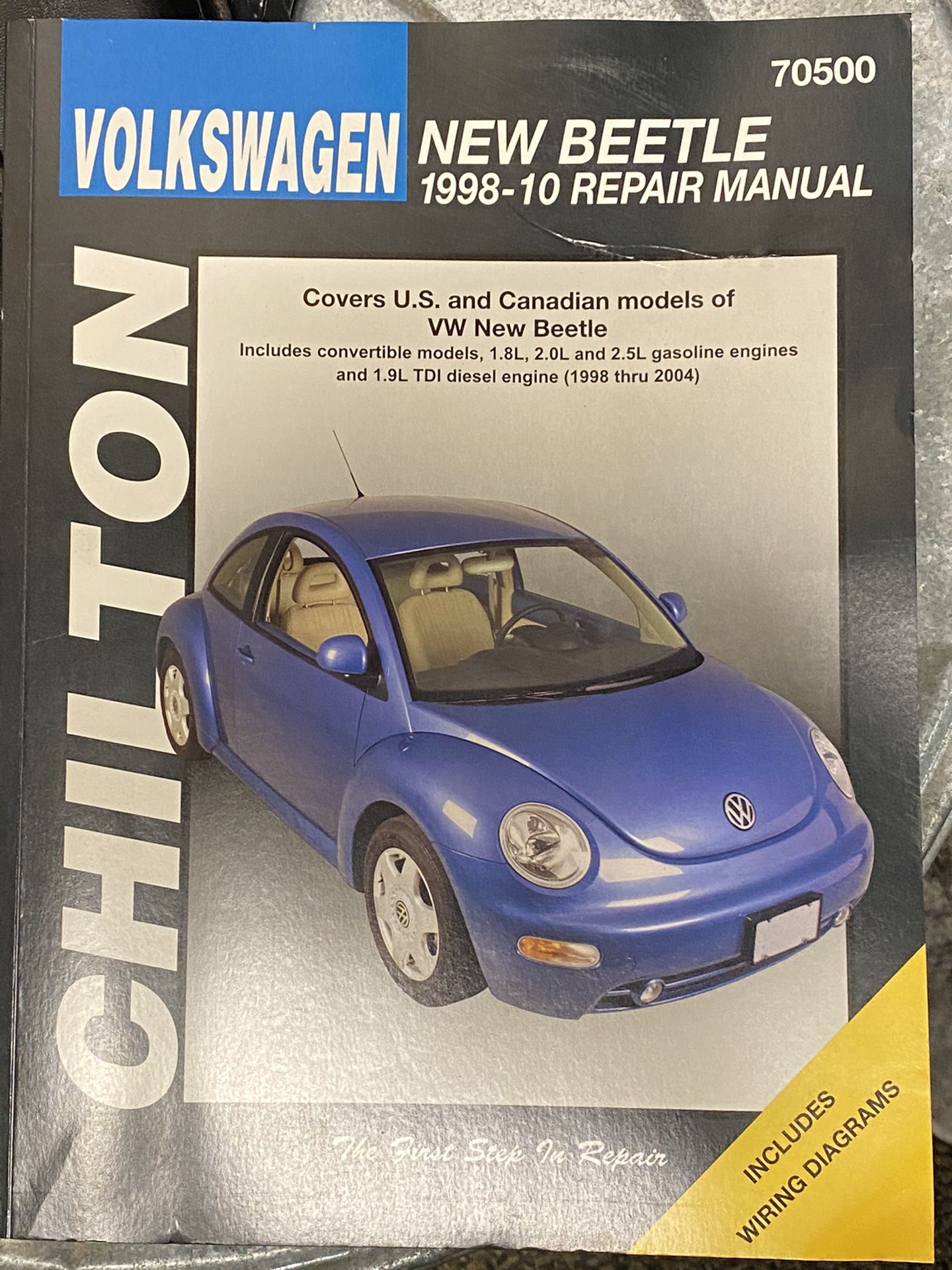 2006 Beetle chilltons repair manual and head light assembly