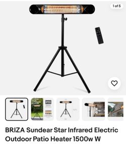 briza sundear star infrared outdoor heater patio
