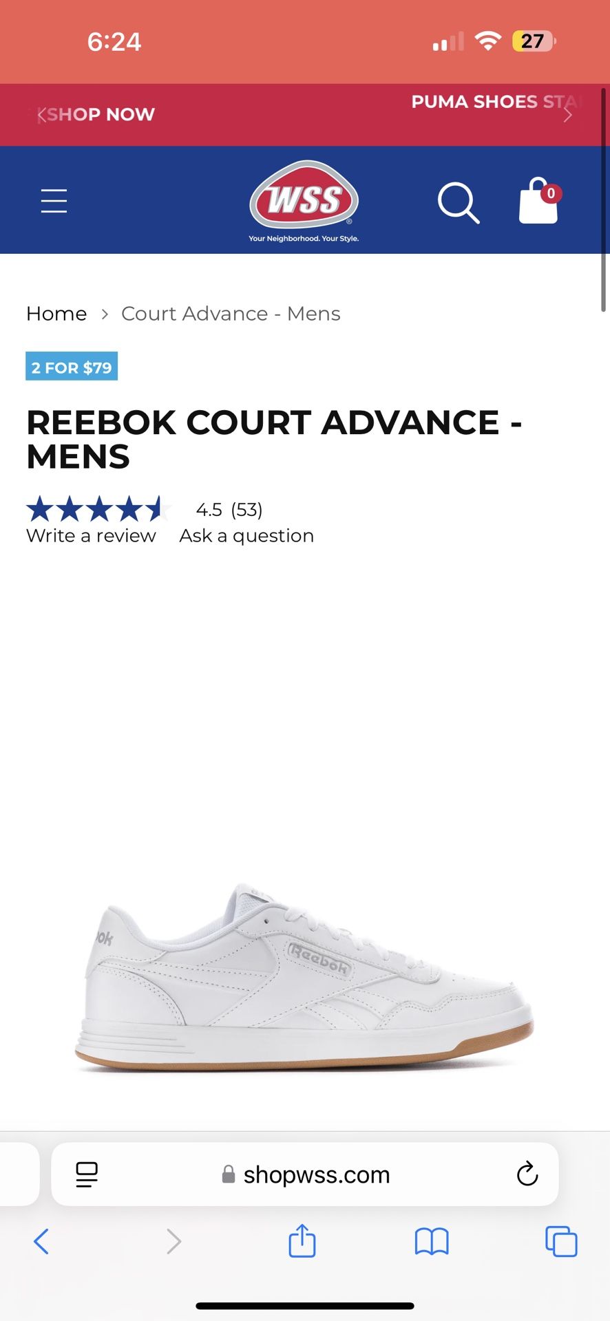 Reebok Men’s