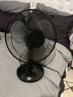 Black Table Fan