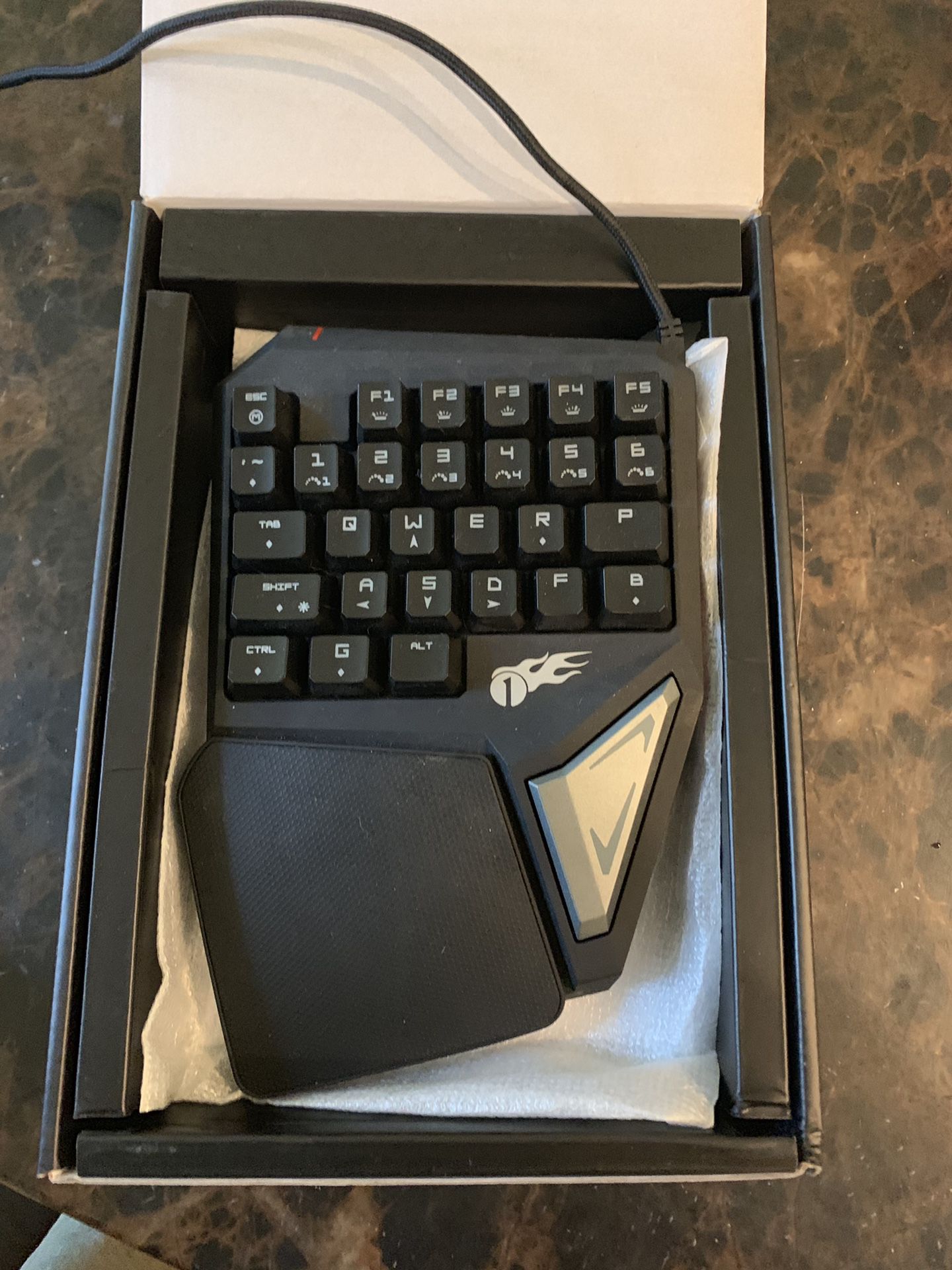 One handed professional gaming keyboard