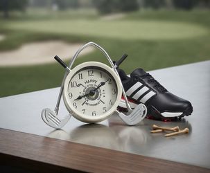 Premium Golf Shoes & Novelty Watch Bundle - Brand New!