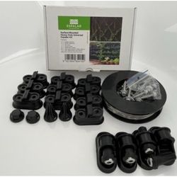 Espalar Surface Mounted Heavy Duty Universal Espalier/Trellis Kit for Climbing Plants, Vines and greenwalls (Wire Included).