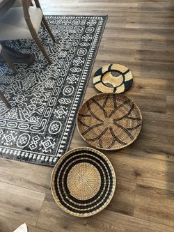 Giant Pottery Barn Woven Baskets Set ($400-500 New)