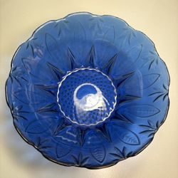 Lot of 4 Avon Royal Sapphire Cobalt Blue Glass Bowls