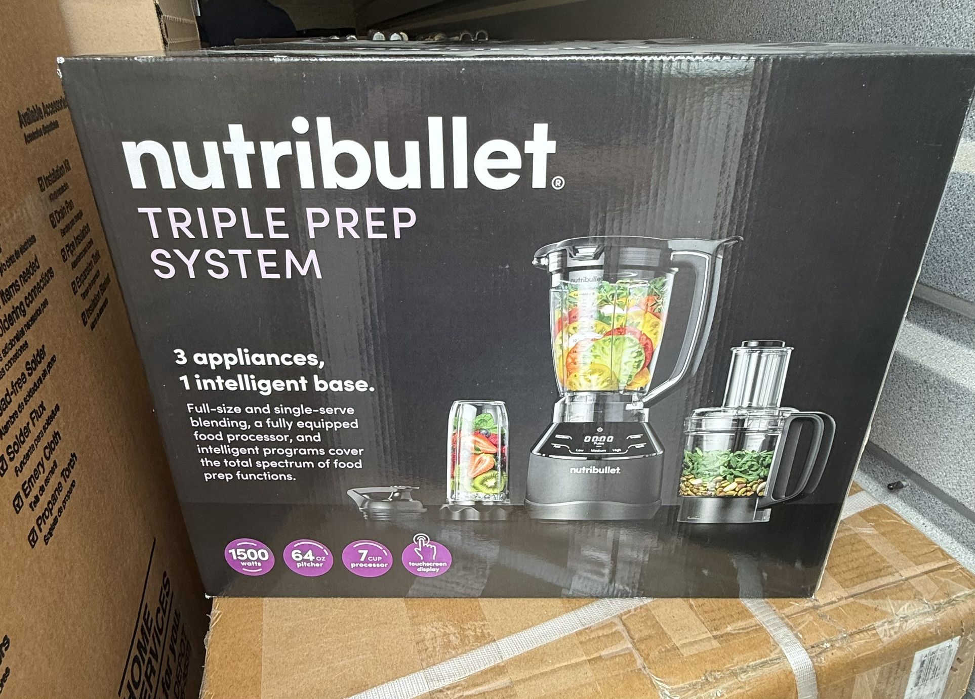 NutriBullet 64oz Triple Prep System Blender and Food Processor