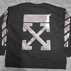Off-white Men's Pullover Long Sleeve Shirt Size Large 