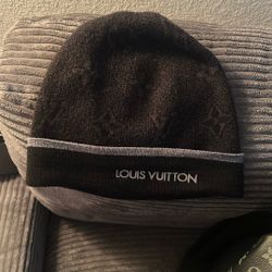 LV  Monogram Eclipse Beanie & Back Pack Both Black And Grey 