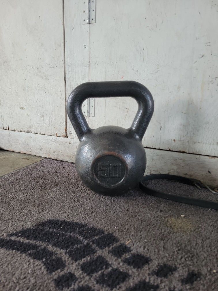 50 Lb Kettle Ball.