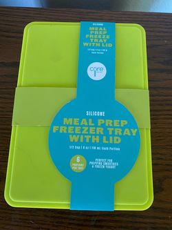 Core Kitchen Silicone Meal Prep Freezer Tray 6 Portions Microwave & Dishwasher Safe