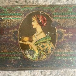 Antique Hostess Fruit Cake Tin