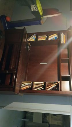 Home entertainment center and couch and table $100 for everything
