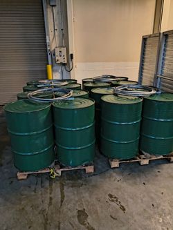 50 gallon empty food processor drums