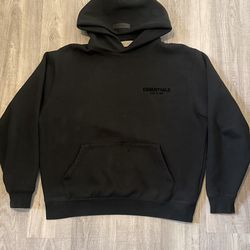 Black Essentials Hoodie