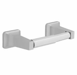Franklin Brass Futura Wall Mount Spring Loaded Toilet Paper Holder Bath Hardware Accessory in Polished Chrome.