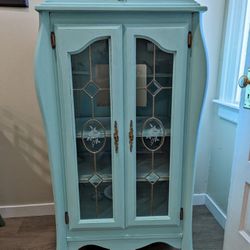 Antique Blue Cabinet 