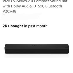 VIZIO V-Series 2.0 Compact Sound Bar with Dolby AudioV20-J8 (w/o remote)