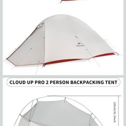 Naturehike Star River 2 Person Backpacking Tent, Lightweight Waterproof 2 Person Camping Tent, Double Layer Two Person Tents for Camping, Hiking, Cycl