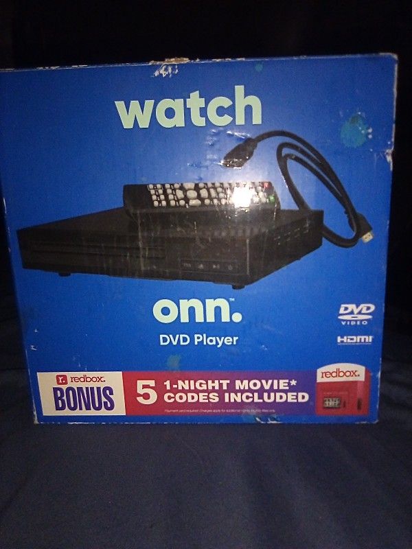 Onn.  DVD Player W/ Remote & HDMI Cable