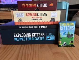 Exploding kittens board game and expansions