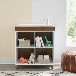 Wooden Changing Table Plus Cubbies