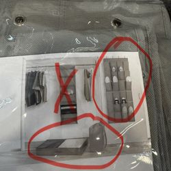 New 3 Piece Closet Organization 