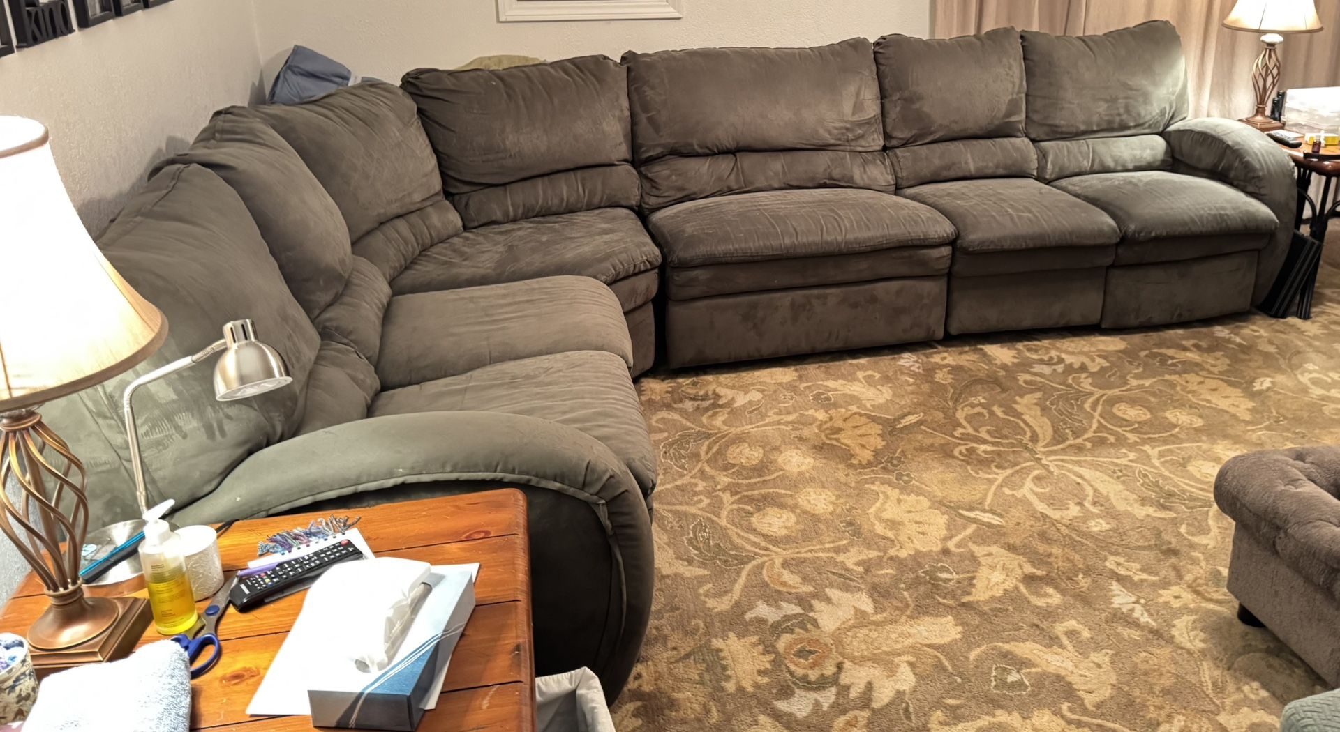 Sectional Reclining Sofa Brand Is Lane