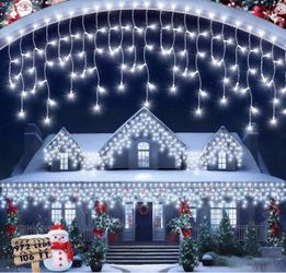 Christmas Icicle LED Lights 972 LEDs 106 FT