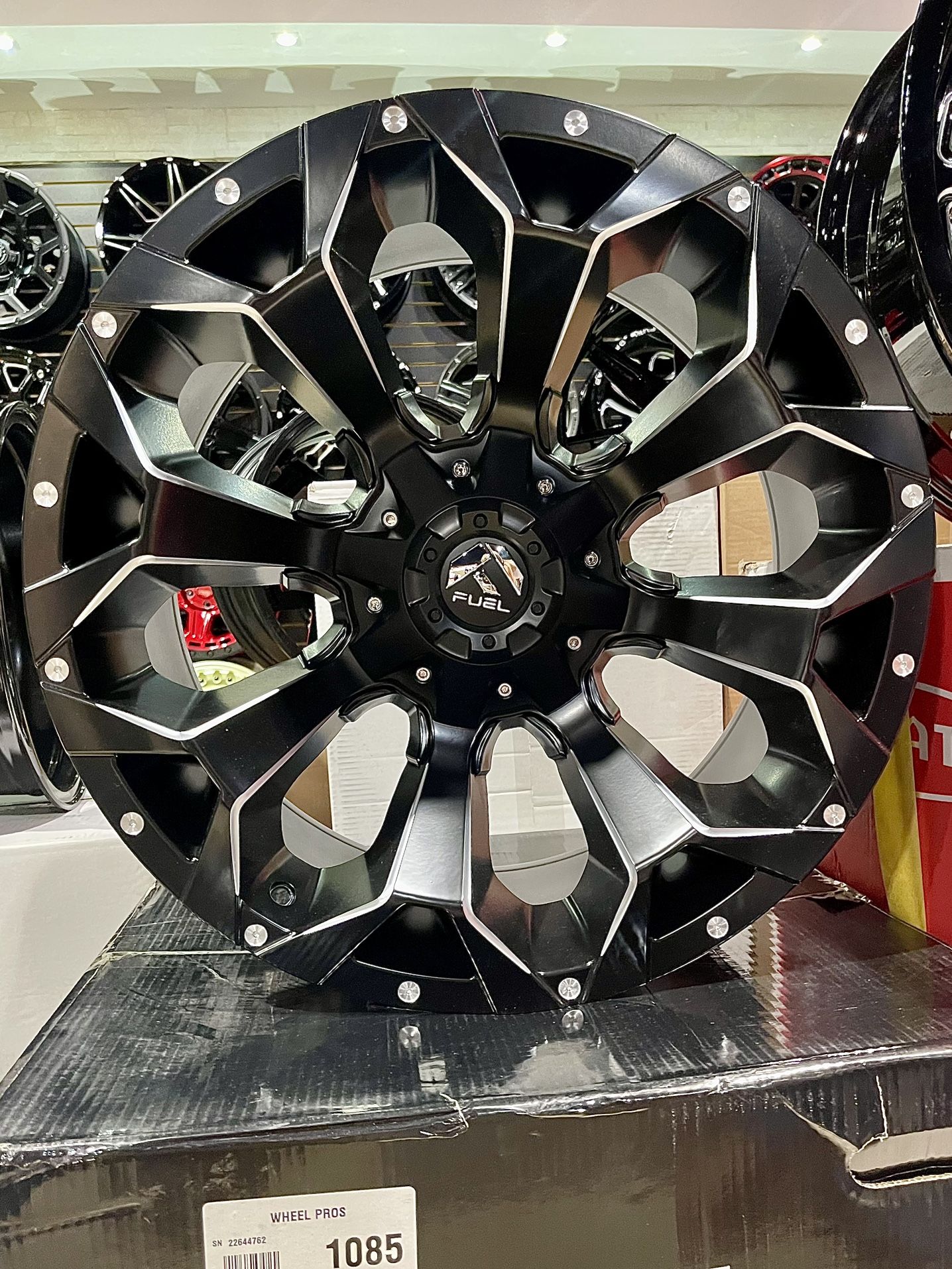 20" Fuel Off Road Assault Black Milled Wheels + 275/55R20 Grit King