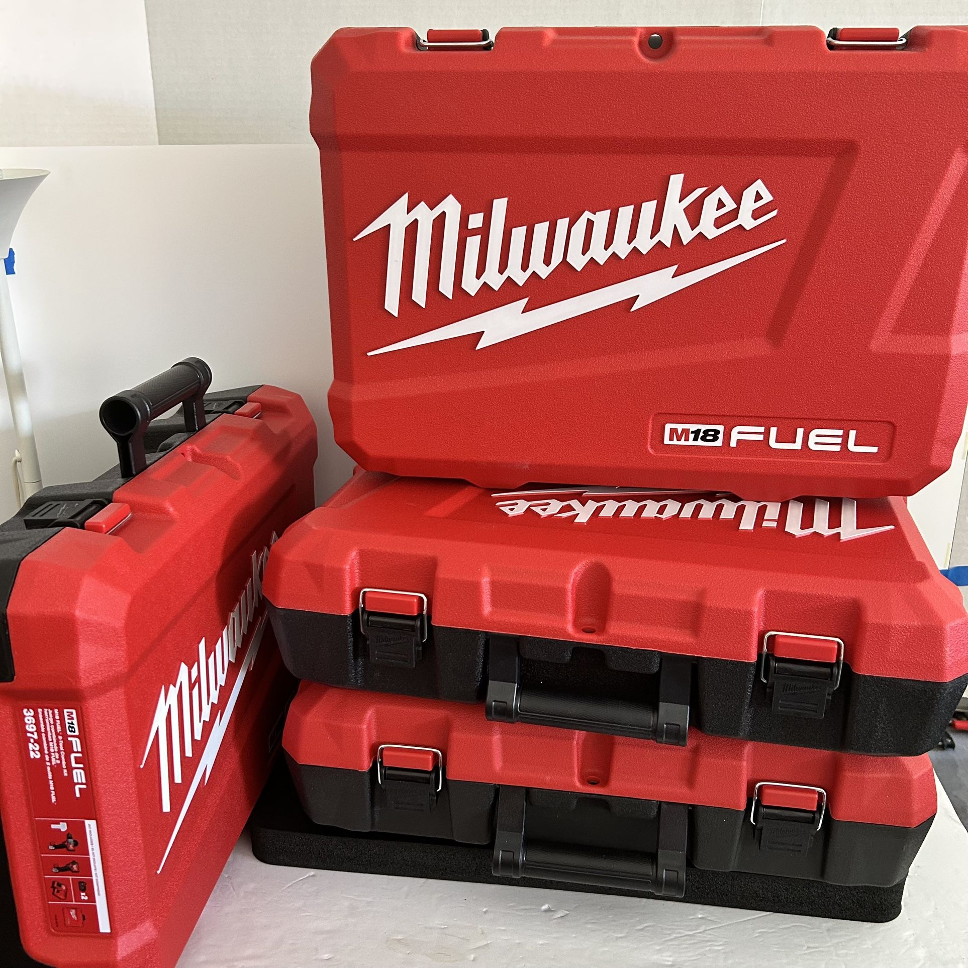 $15 for ALL 4 NEW Milwaukee EMPTY Blow Molded Hard Tool Cases