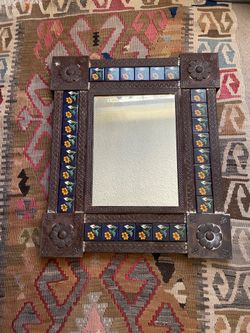 Mexican Tiled Outdoor Mirror