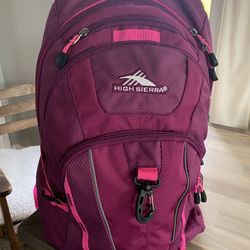 High Sierra RIPRAP Kids Backpack Color Pink