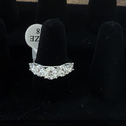 Size 8 Moissanite Ring