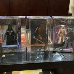 Star Wars Black Series Lot Darth Revan Darth Vader Luke