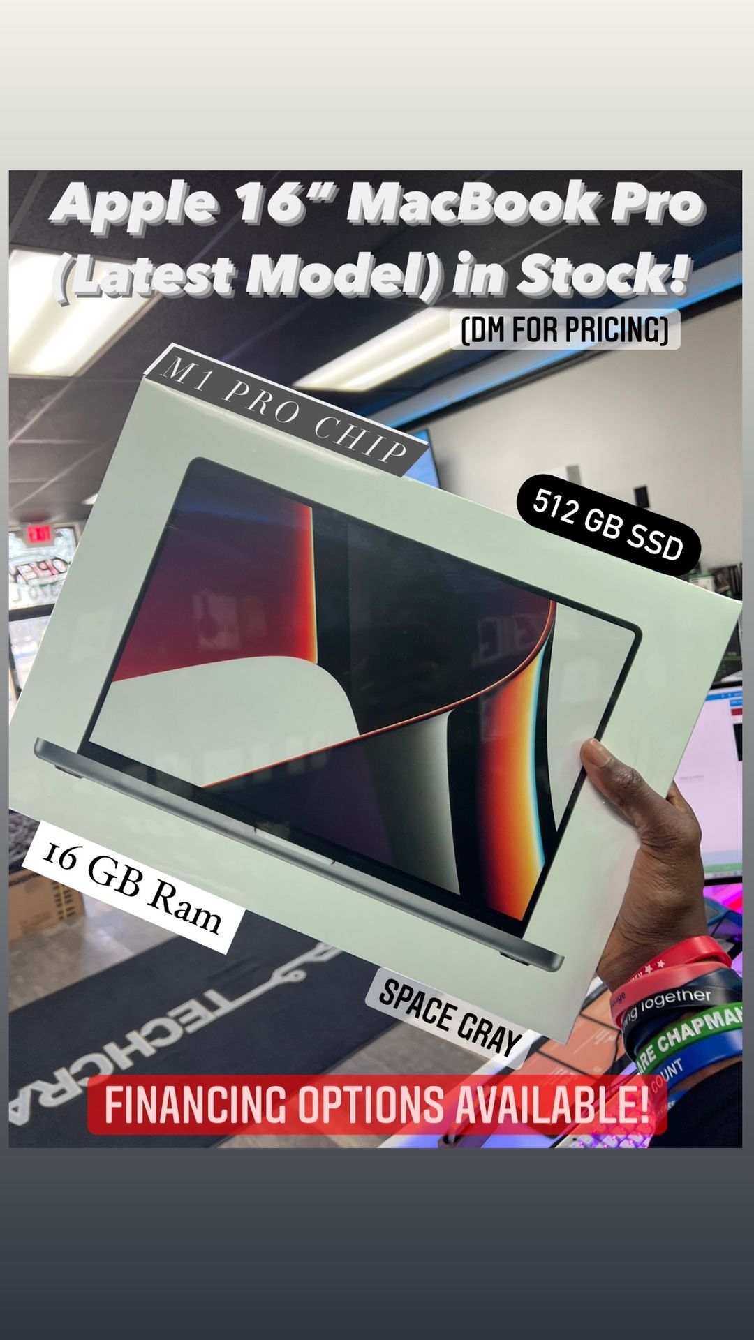 Apple 16” MacBook Pro (Latest Model) - 512 GB SSD Space Gray - **BRAND NEW**