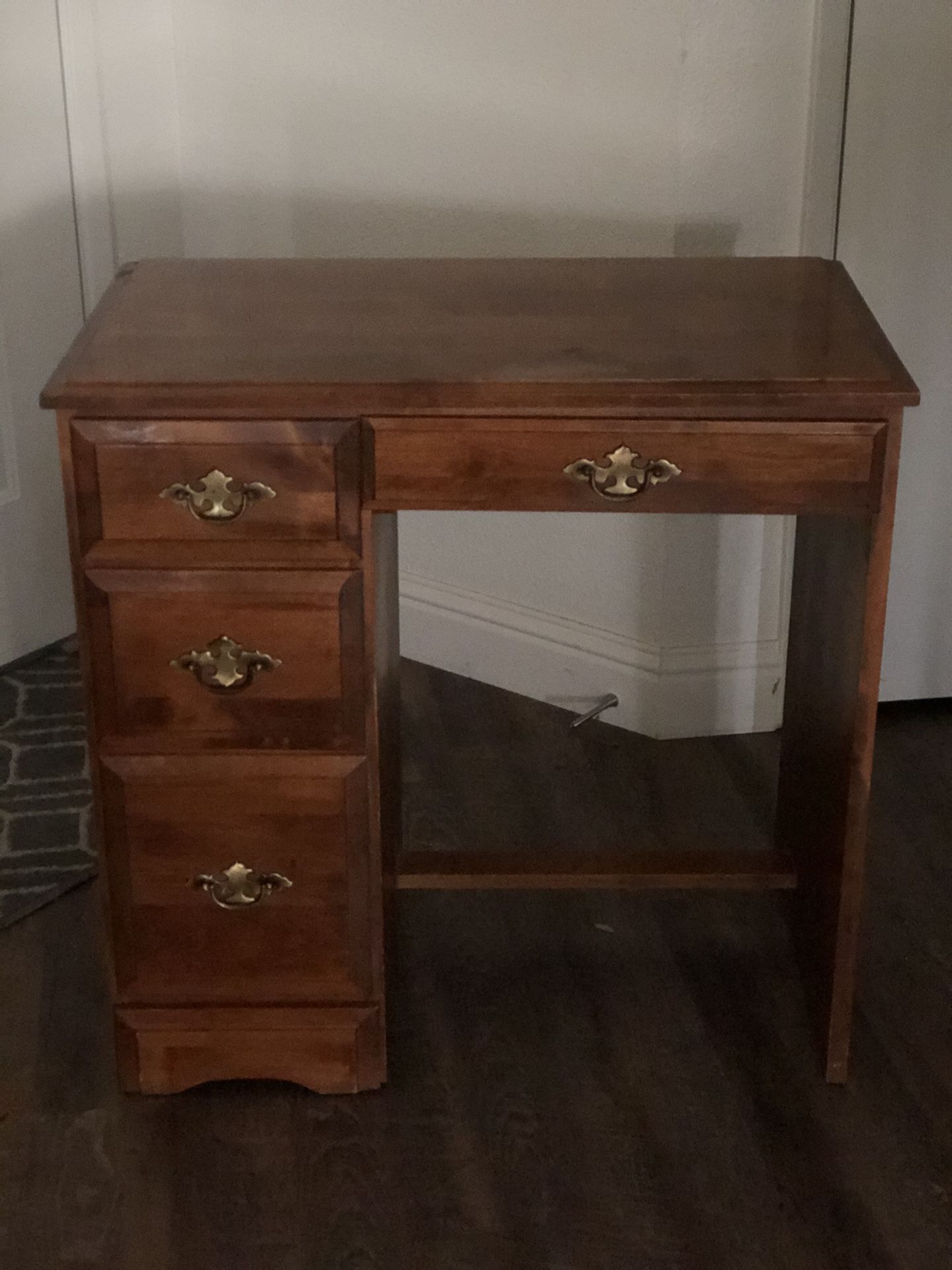 Desk real wood $50