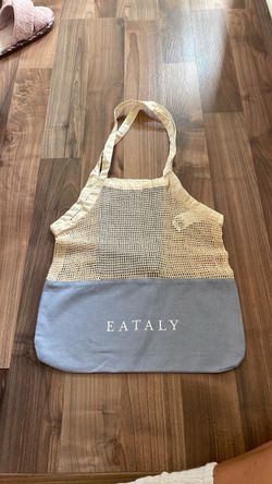 Eataly Mesh and Canvas Tote Bag