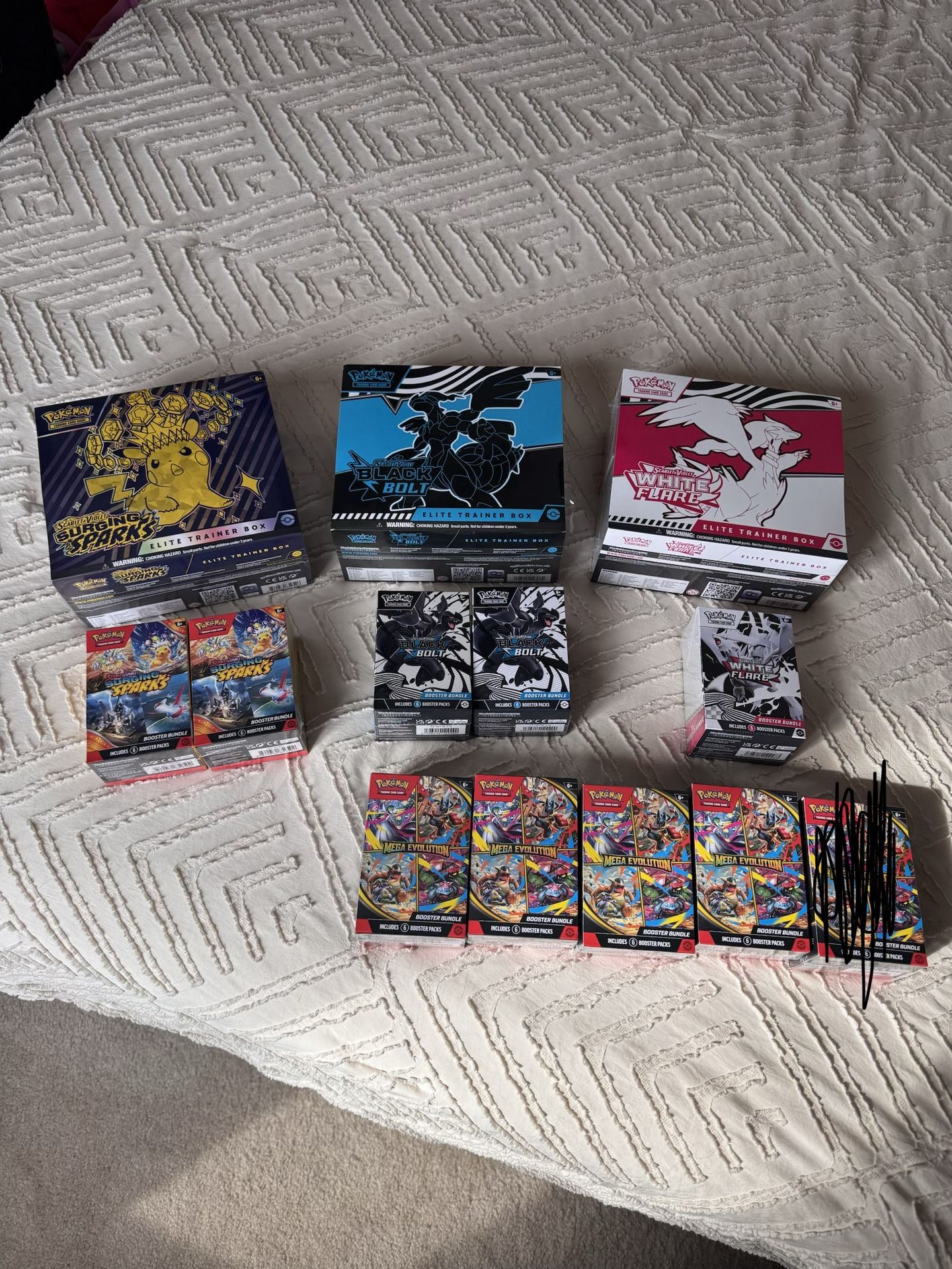 Pokemon Mega Evolutions, White Flare, Black Bolt, Surging Sparks, Destined Rivals