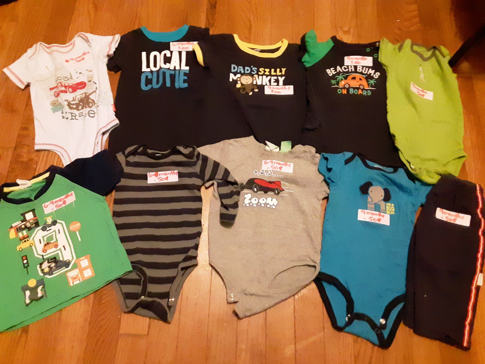 6 to 9 months boys clothing lot all for $5.00