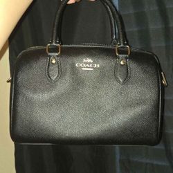 Coach Black Rowan Satchel 