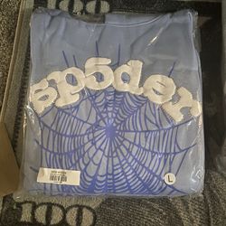 Sp5der hoodie Worldwide Sky Blue (NEGOTIABLE)