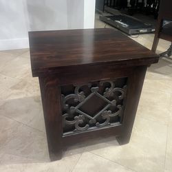 Solid Teak Wood Table / Storage Unit – Only $280