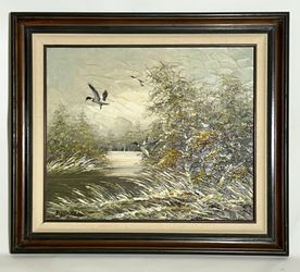 Bernard Martin Original Oil Painting On Canvas