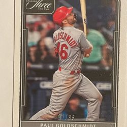 2022 Panini Three and Two Paul Goldschmidt /99